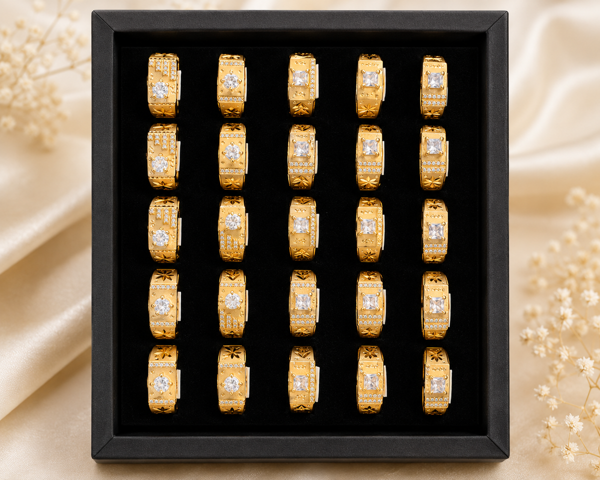 Premium Gold-Plated Ring Collection